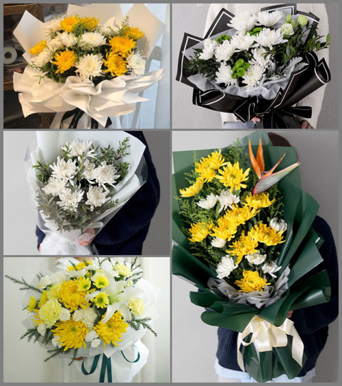 广东梅州市五华县河东镇黄坑村白事花束代送